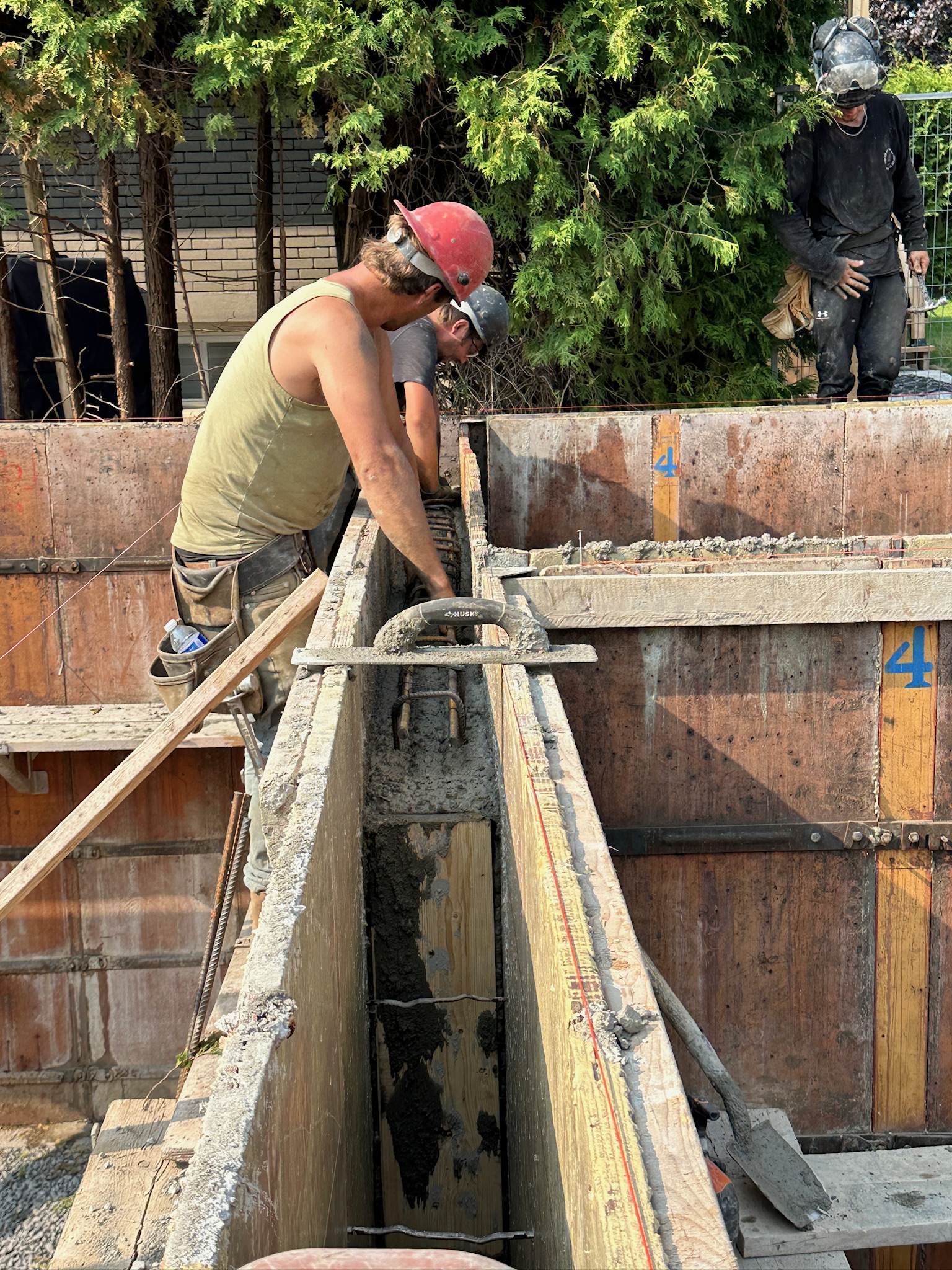 692 Crystal St concrete foundation work