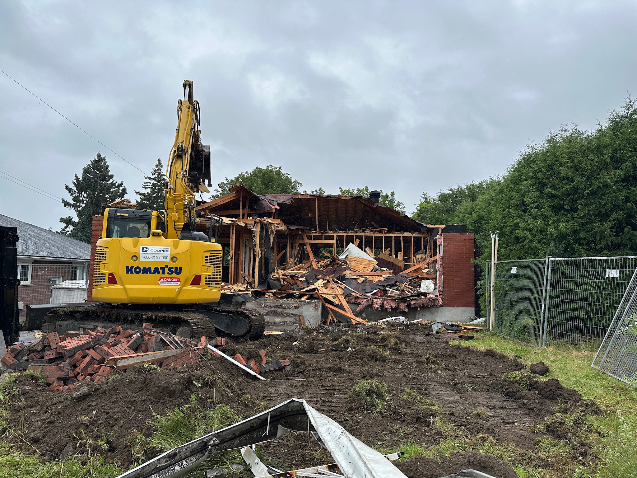 692 Crystal St demolition phase