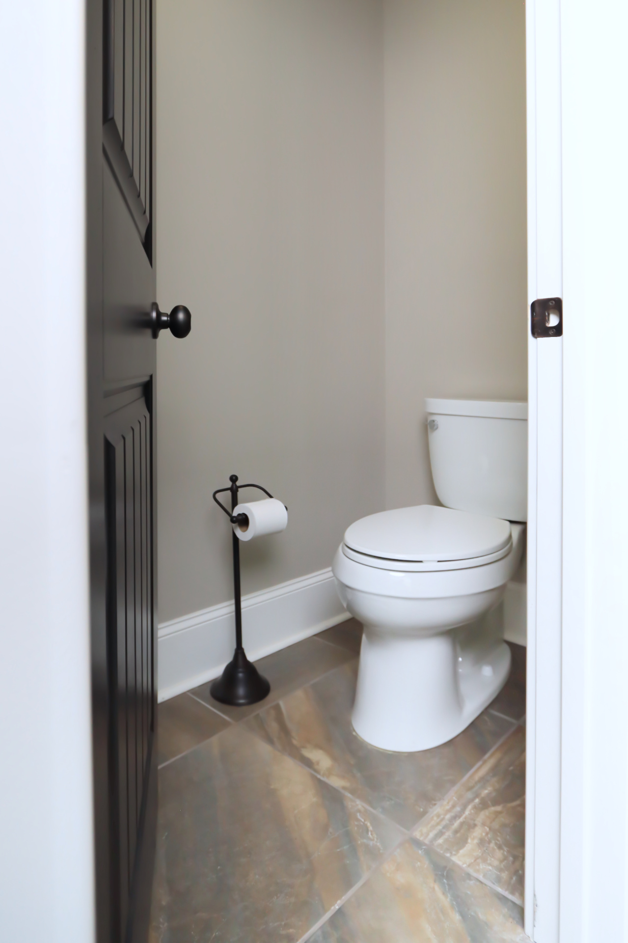 Basement toilet room