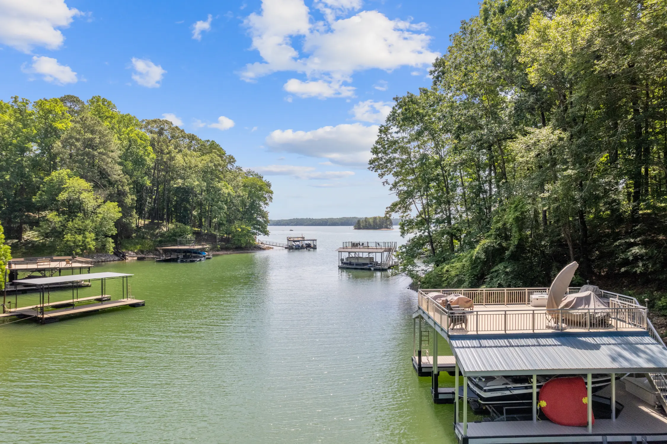 Dock on Lake Lanier in Gainesville Georgia
