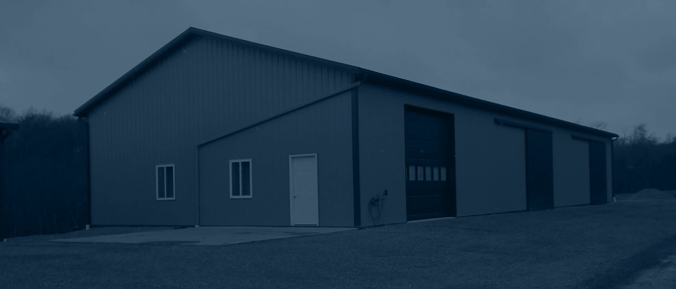 blue overlay custom garage