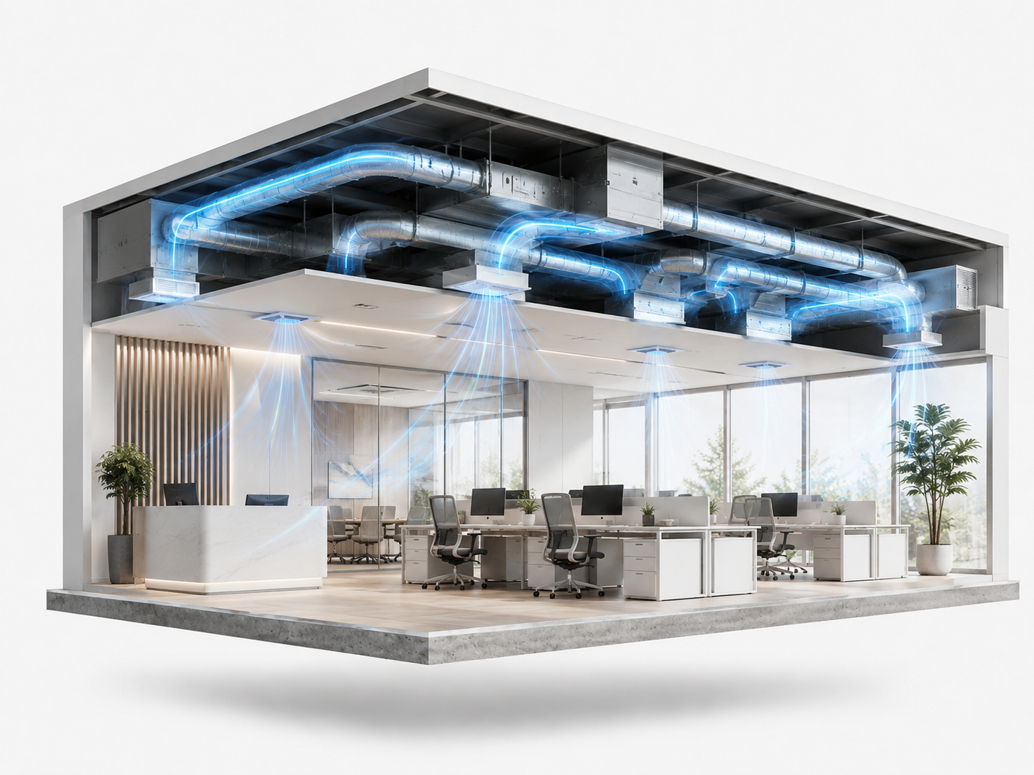 Nettoyage de conduits de ventilations commercial