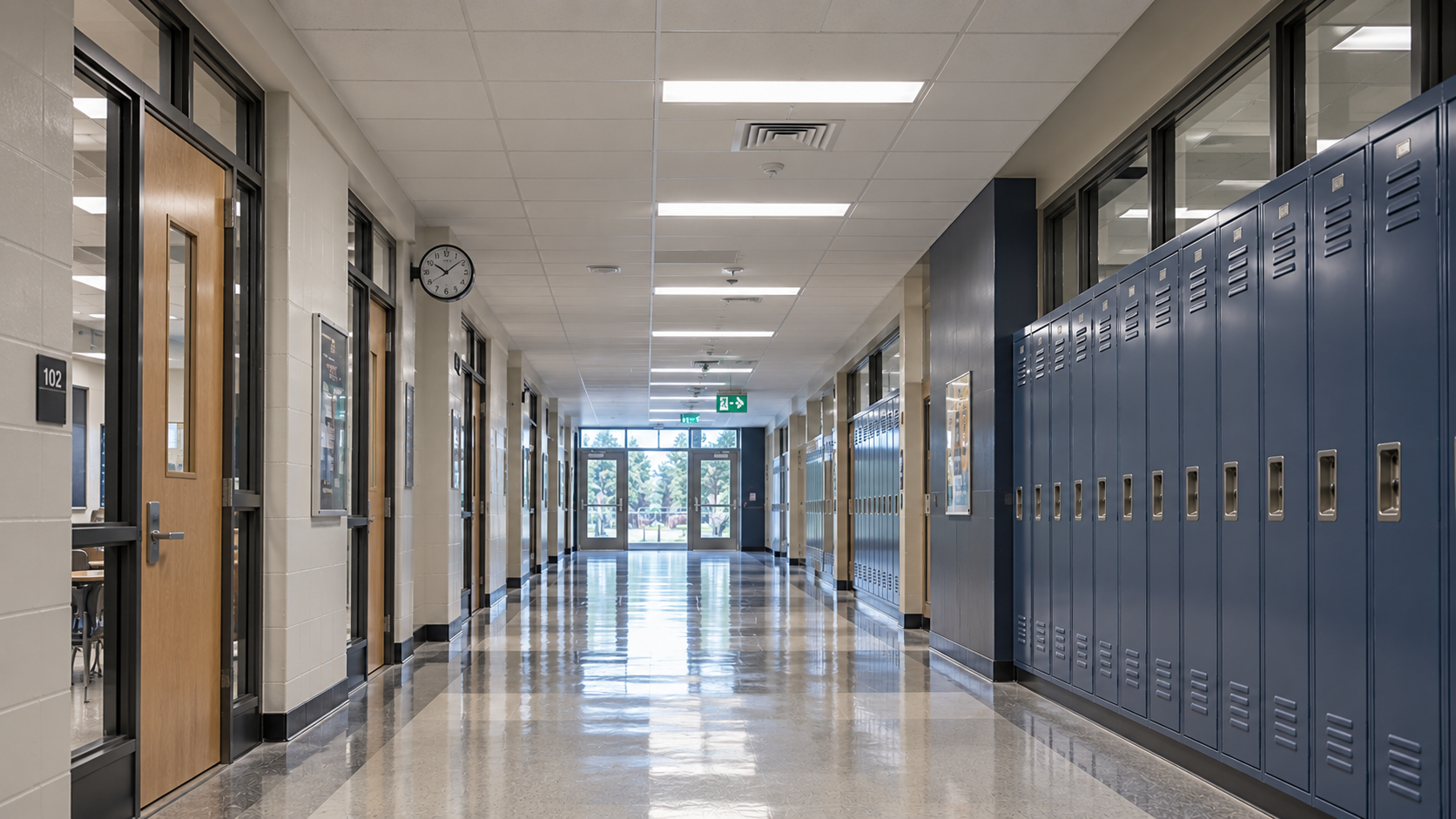 corridor d'une école