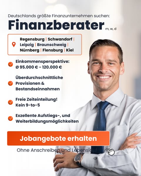 Anzeigenmotiv Finanzberater-Recruiting