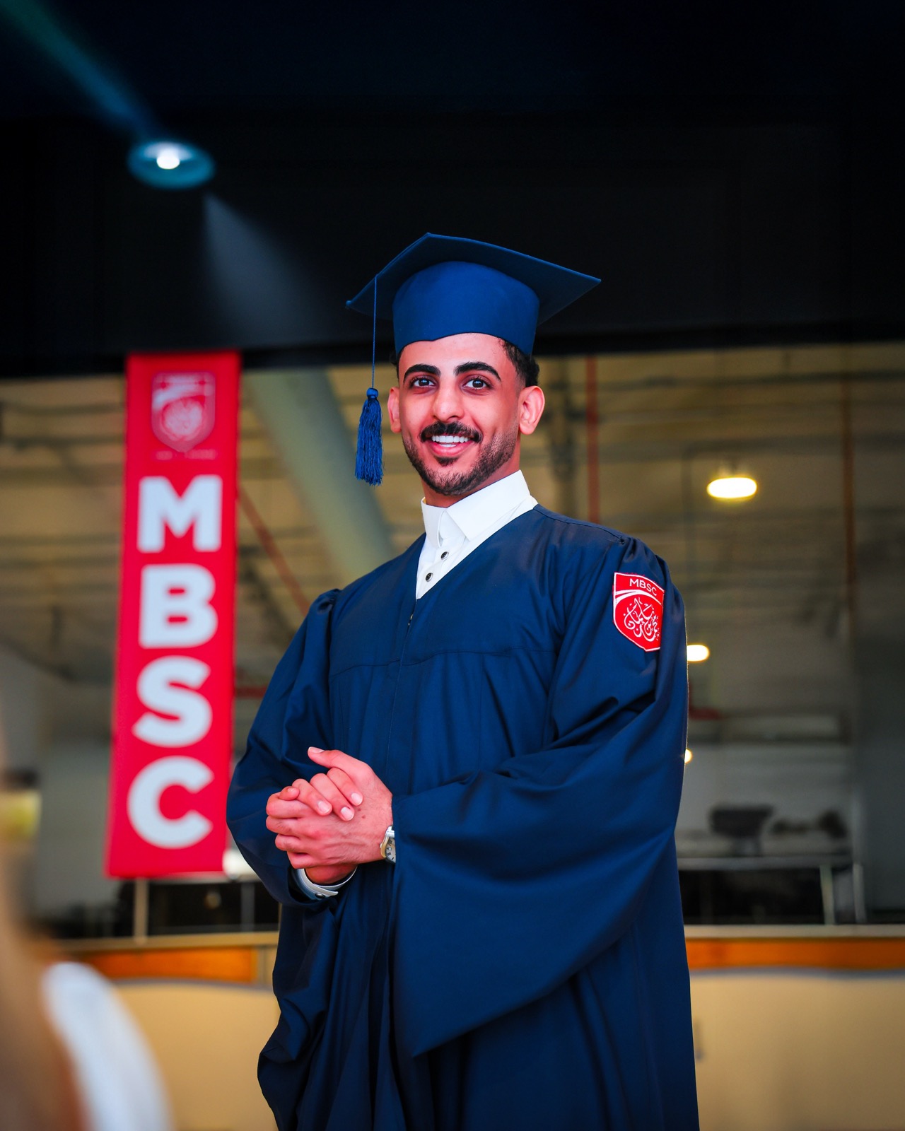 Abdullah Jamil earning his Master's degree in 2025