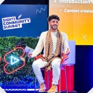 Abdullah Jamil hosting on stage in 2022