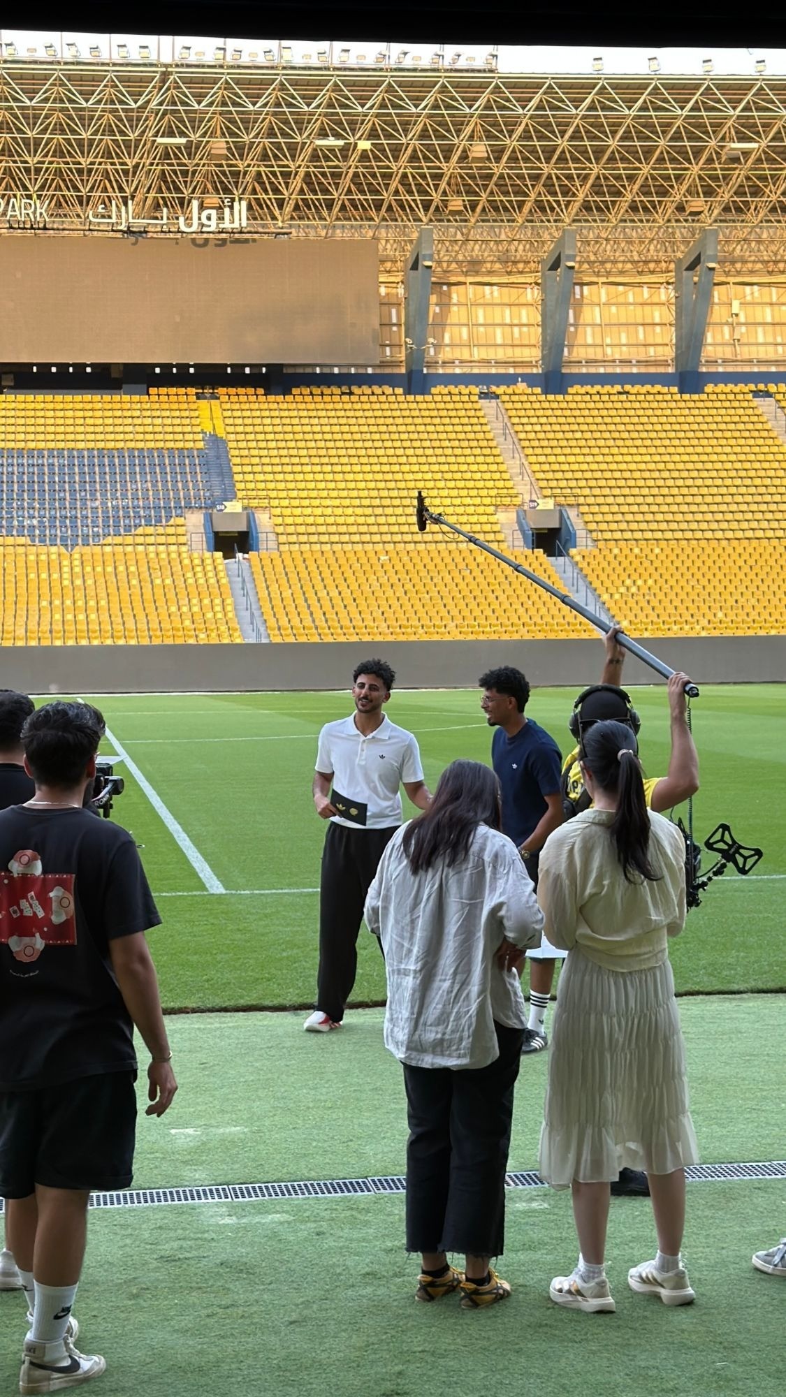 On set photo four