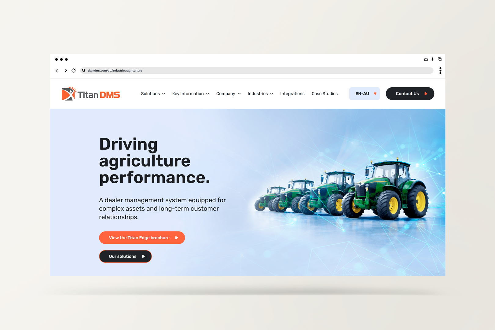 Titan DMS Header Banner Agriculture