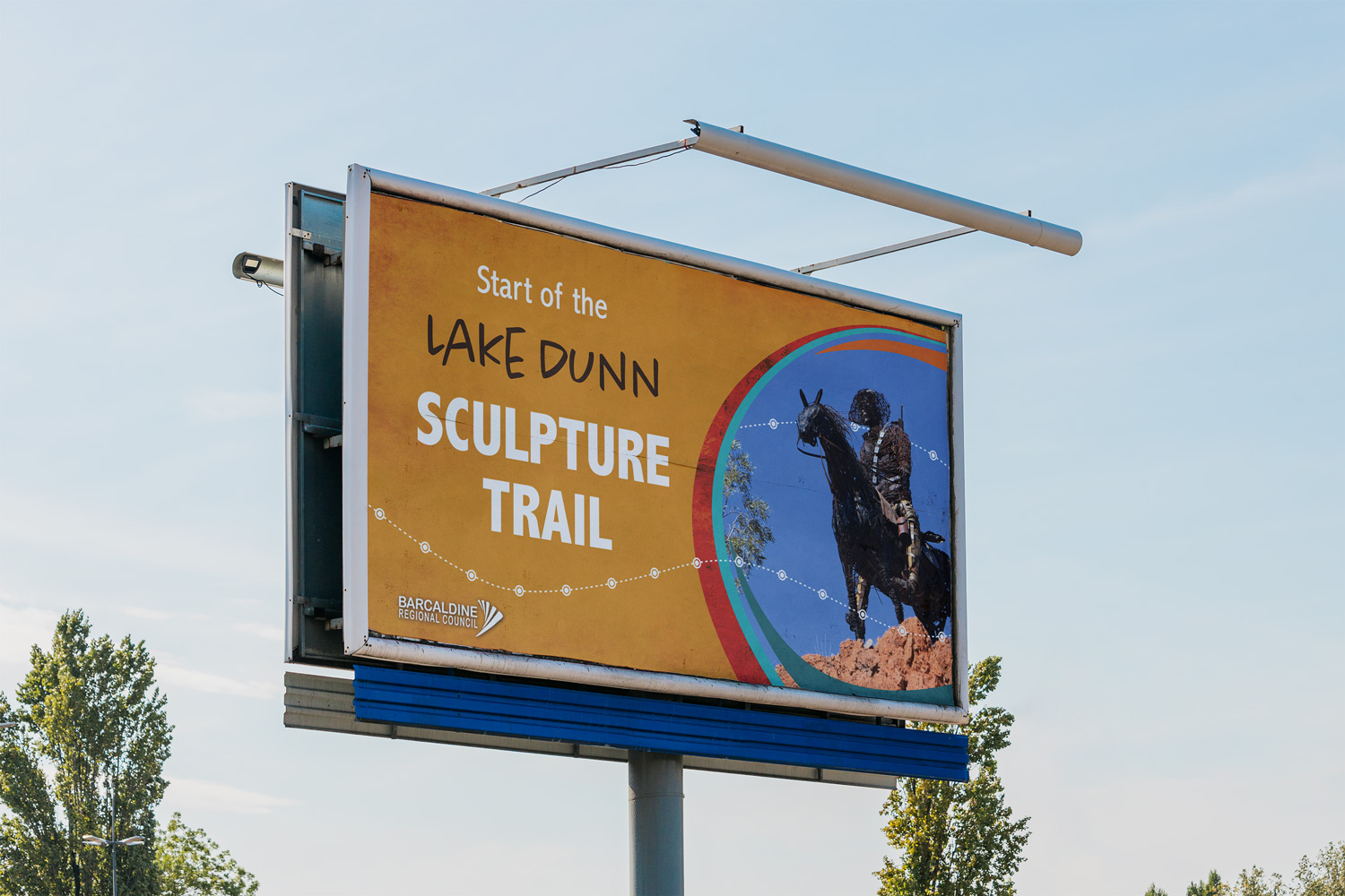 Barcaldine Shire Council - Lake Dunn Sculpture Trail billboard