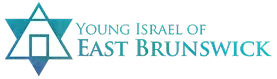 Logo with a Star of David and a house silhouette next to the text Young Israel of East Brunswick.