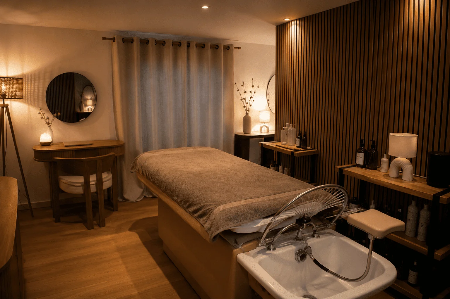 image of a peaceful acupuncture therapy room