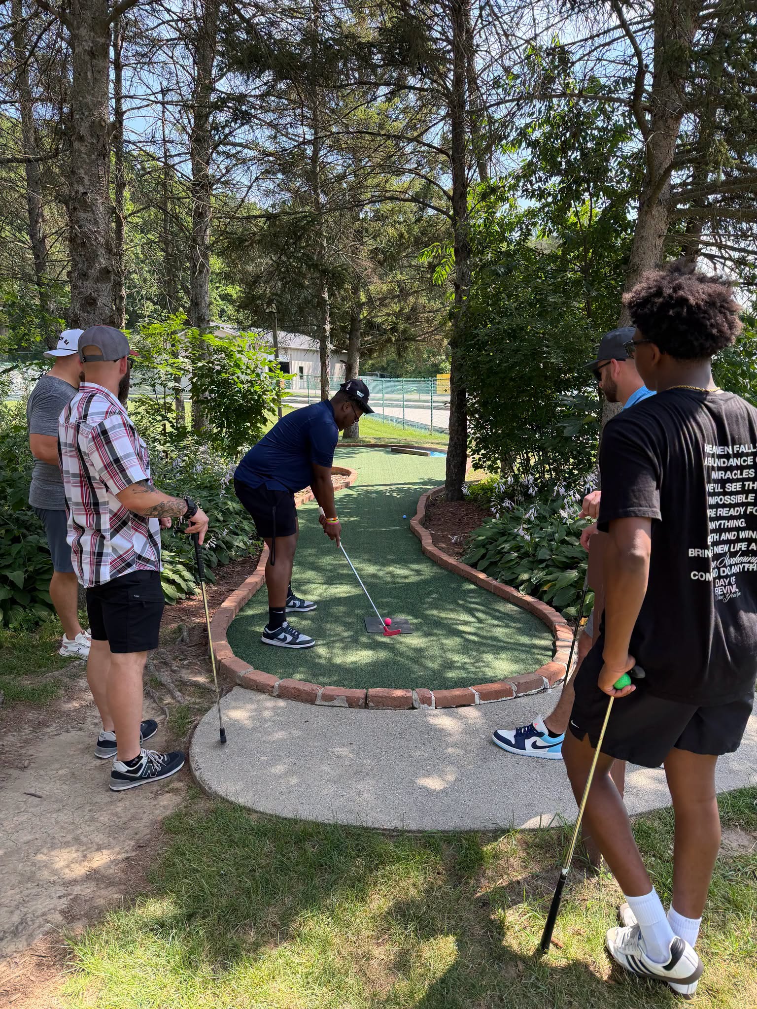 Visitors at Lake Nepessing Golfland