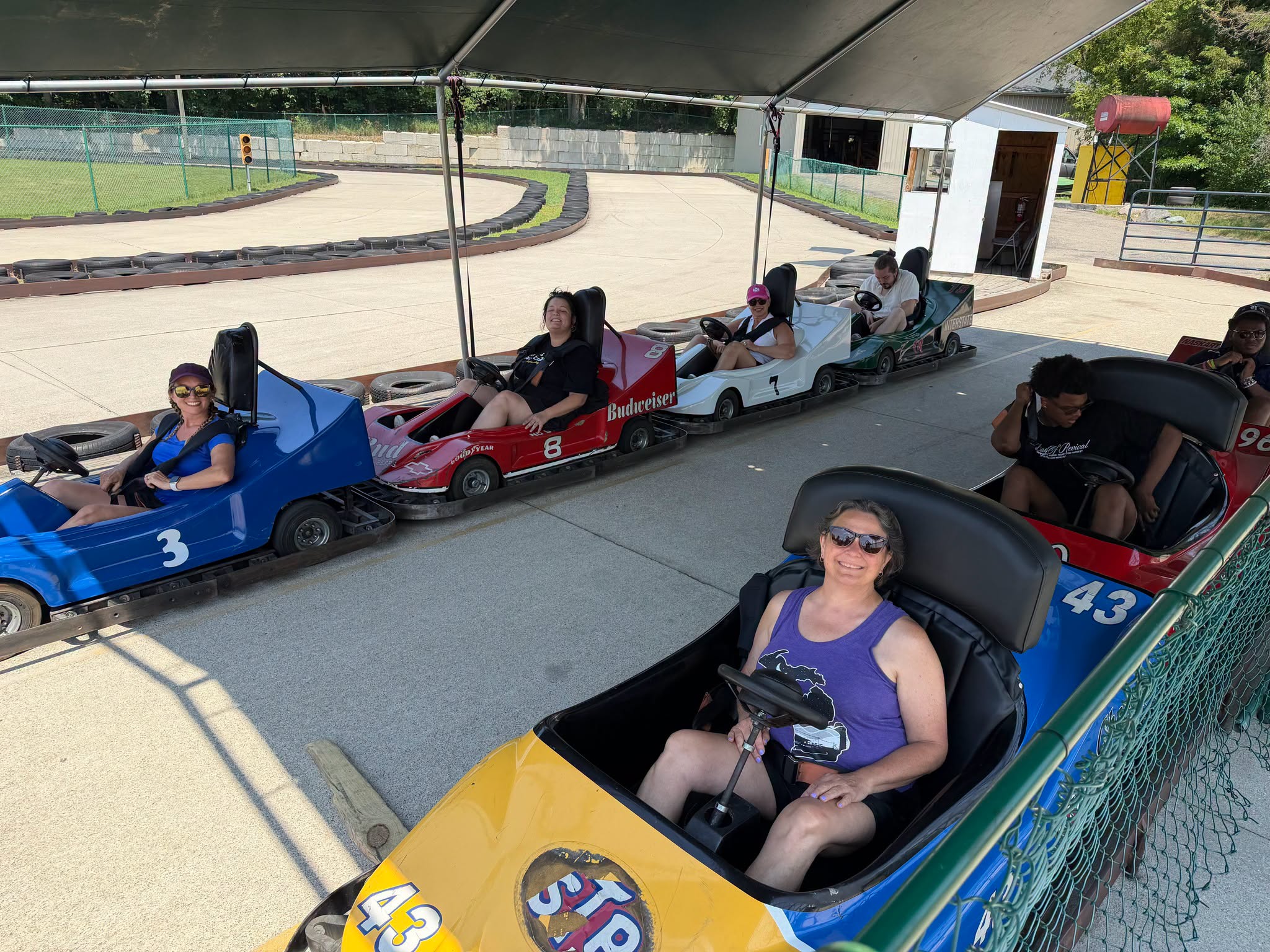 Guests at Lake Nepessing Golfland
