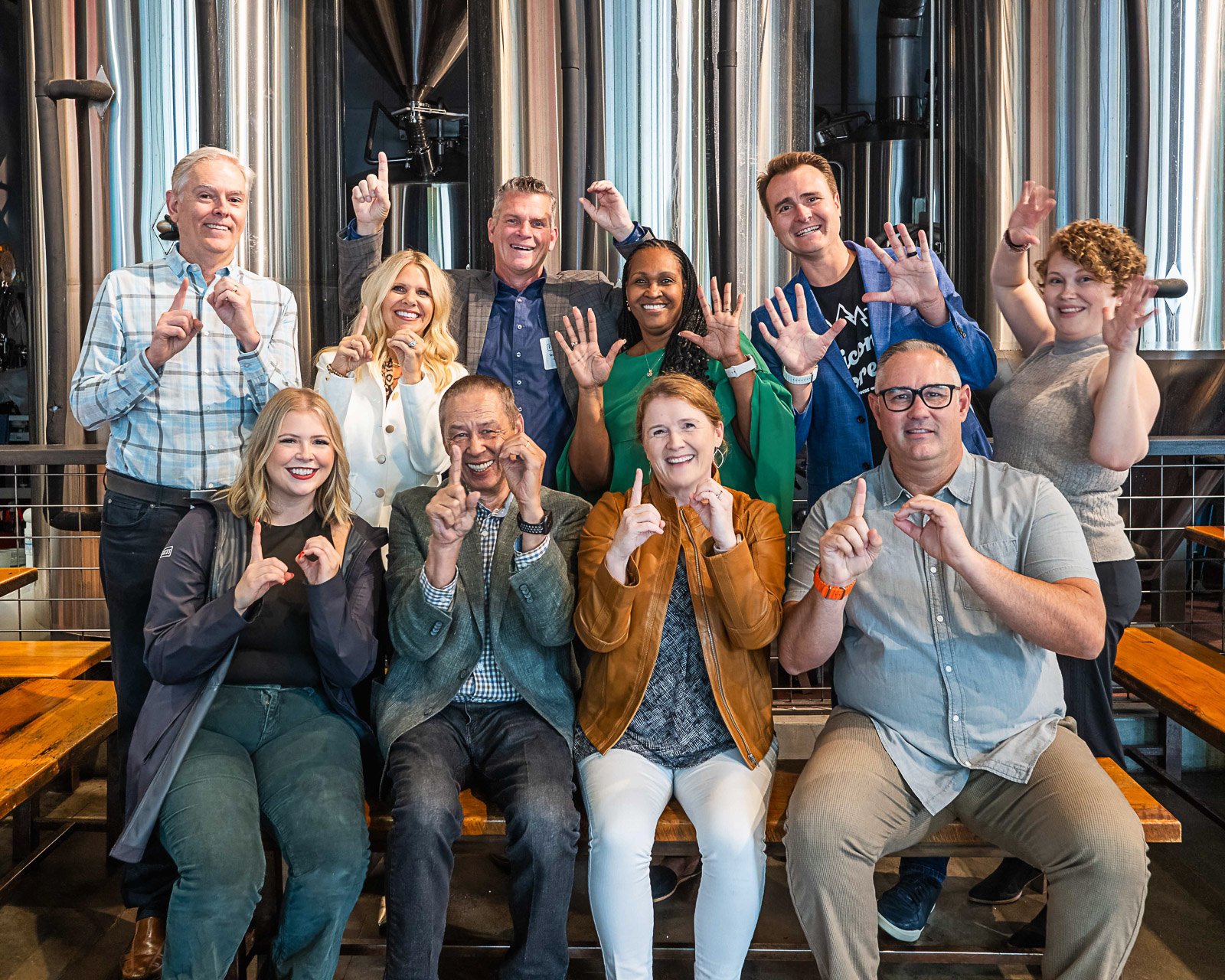 Corporate team group photo in Portland