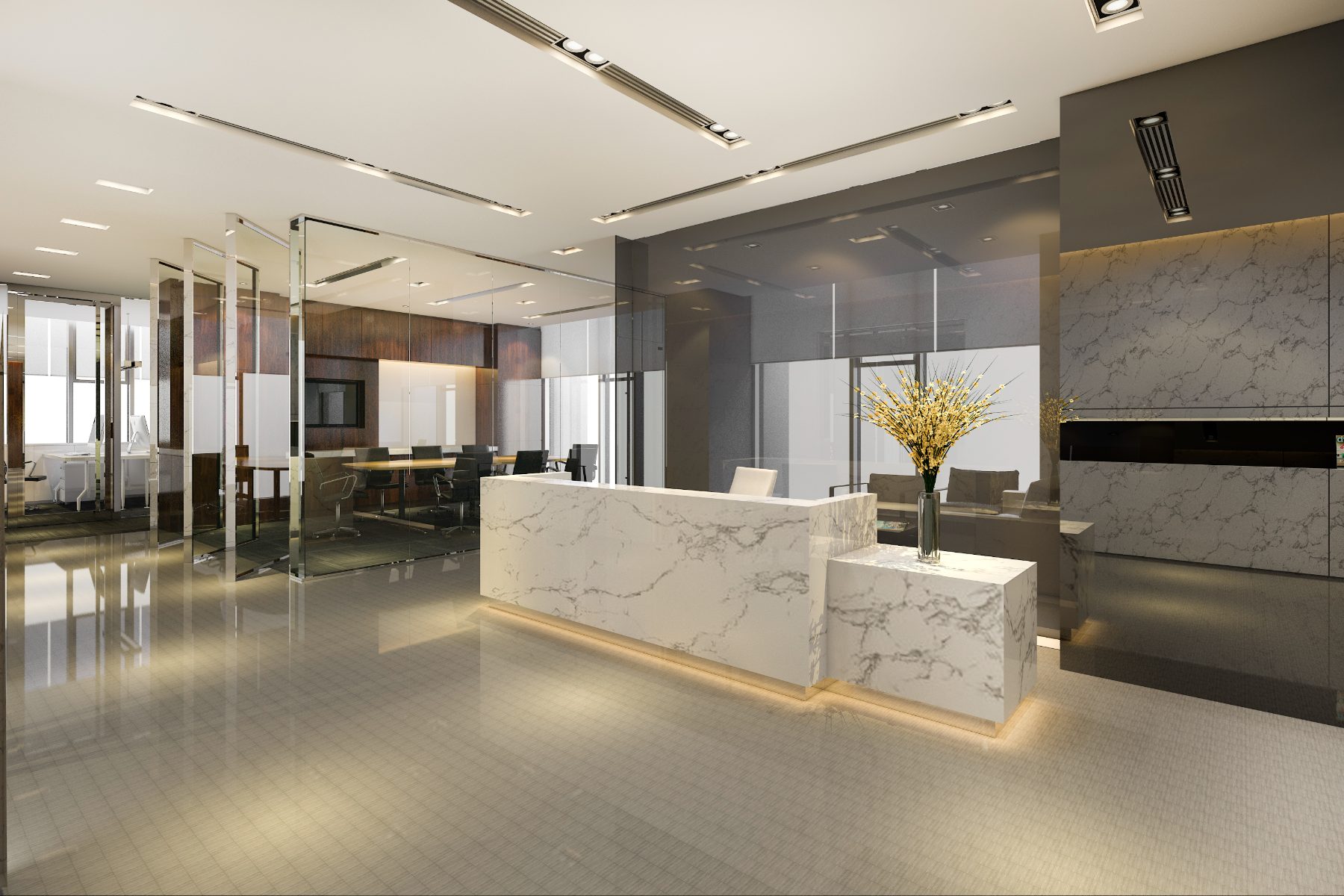 Commercial office build-out interior