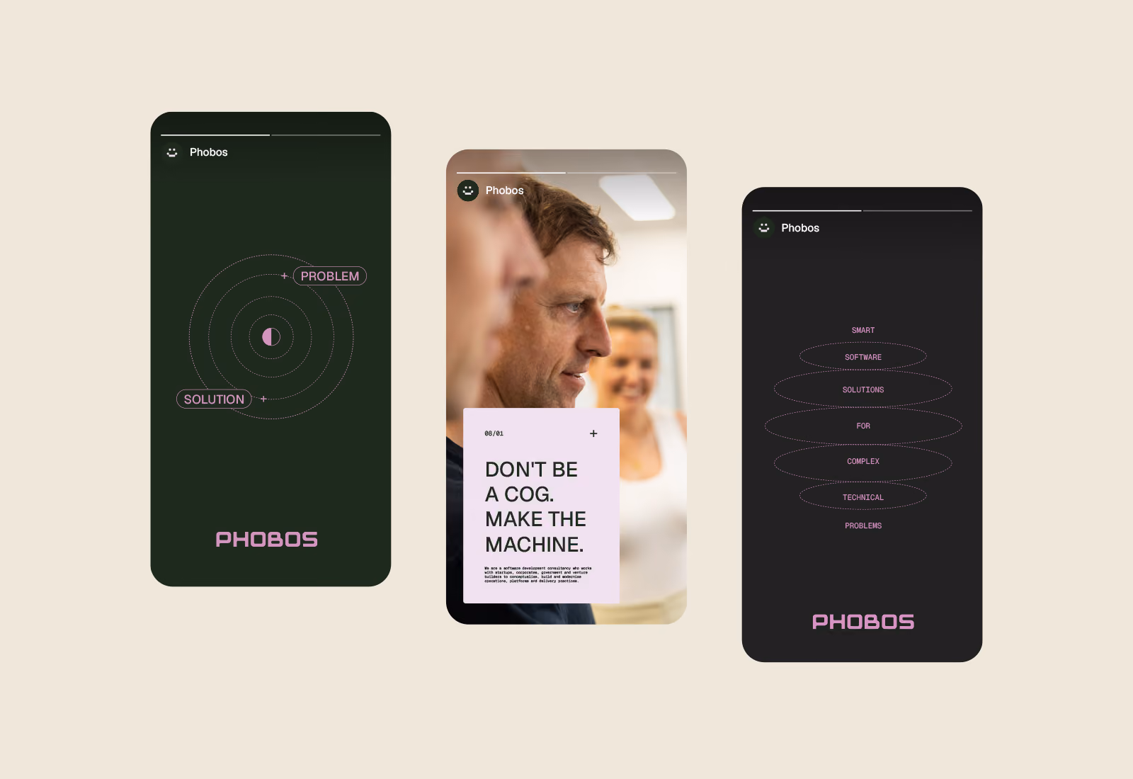 Phobos brand identity design by Four Stripes, image 17.