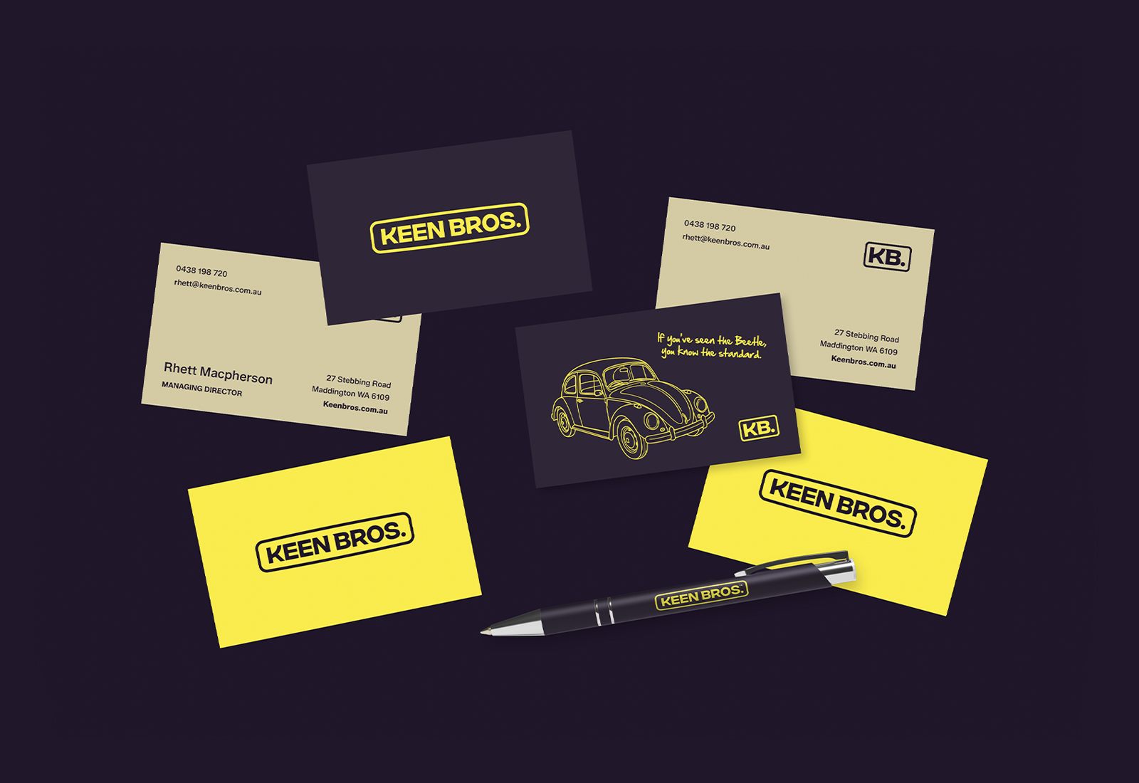 Keen Bros brand identity design by Four Stripes, image 14.