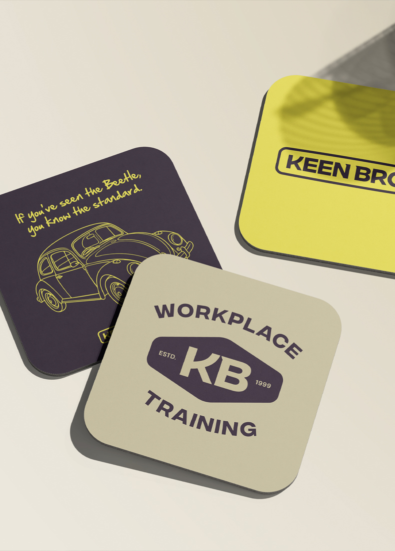 Keen Bros brand identity design by Four Stripes, image 7.