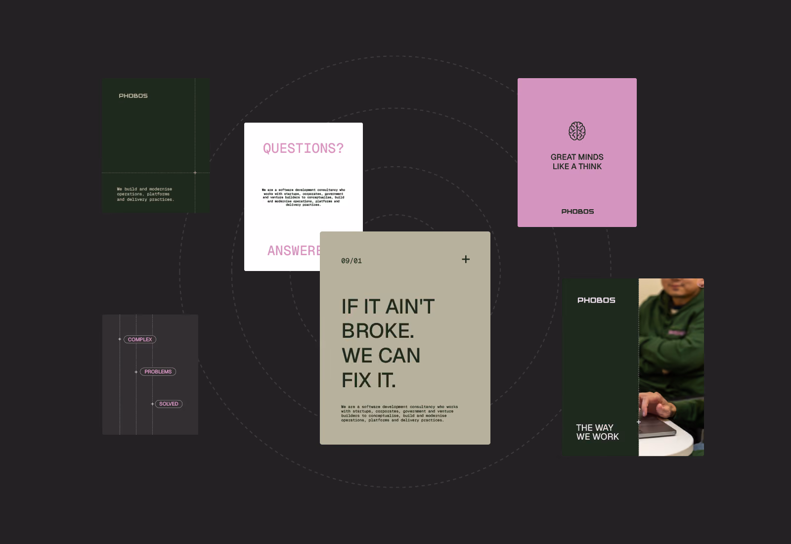 Phobos brand identity design by Four Stripes, image 9.