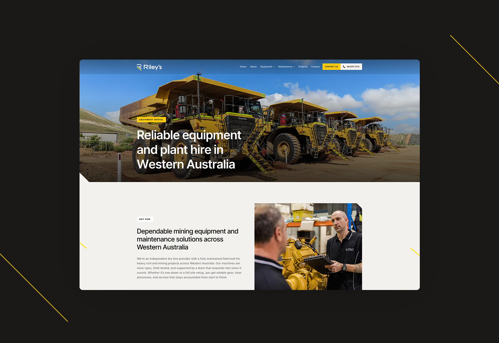 The Rileys Group website by Four Stripes, image 2.