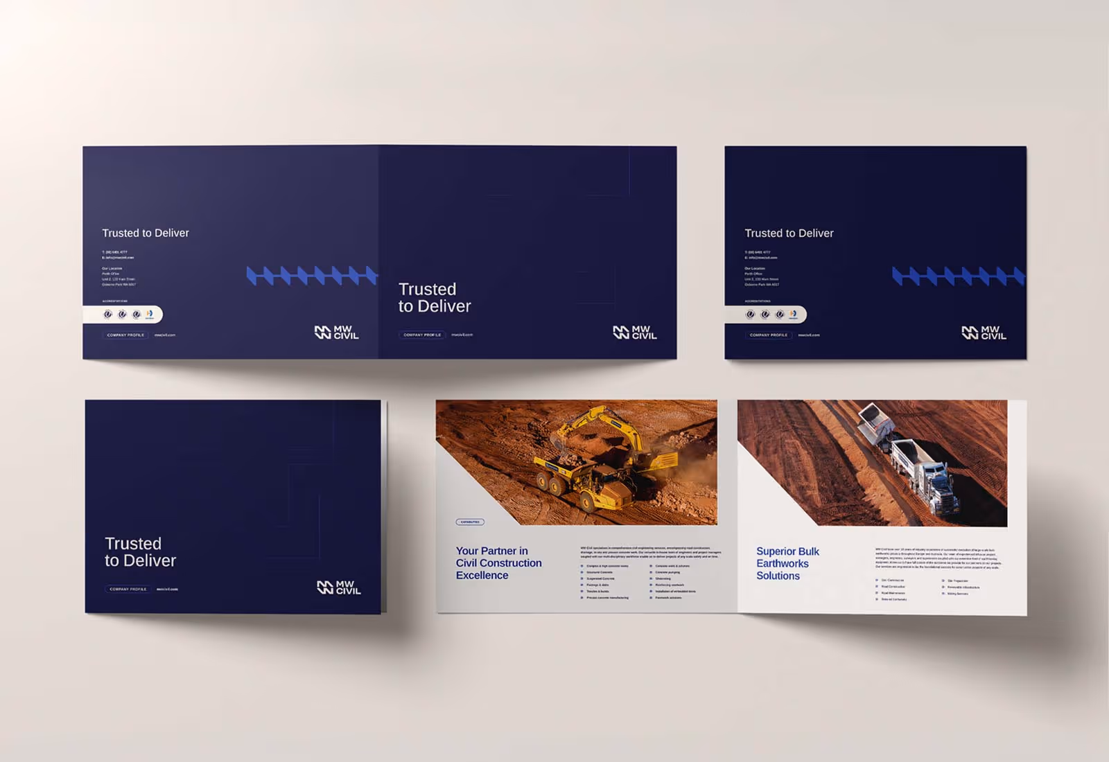 MW Civil brand identity design by Four Stripes, image 9.