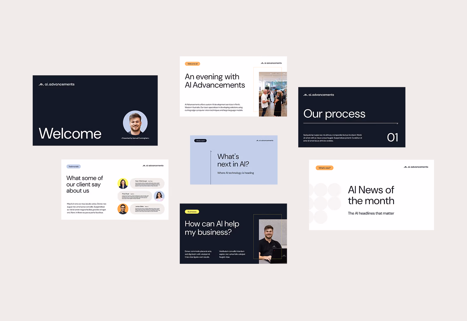 AI Advancements brand identity design by Four Stripes, image 6.