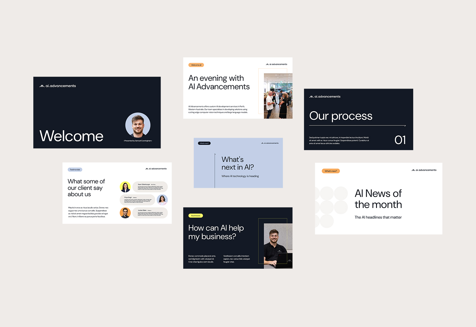 AI Advancements brand identity design by Four Stripes, image 6.