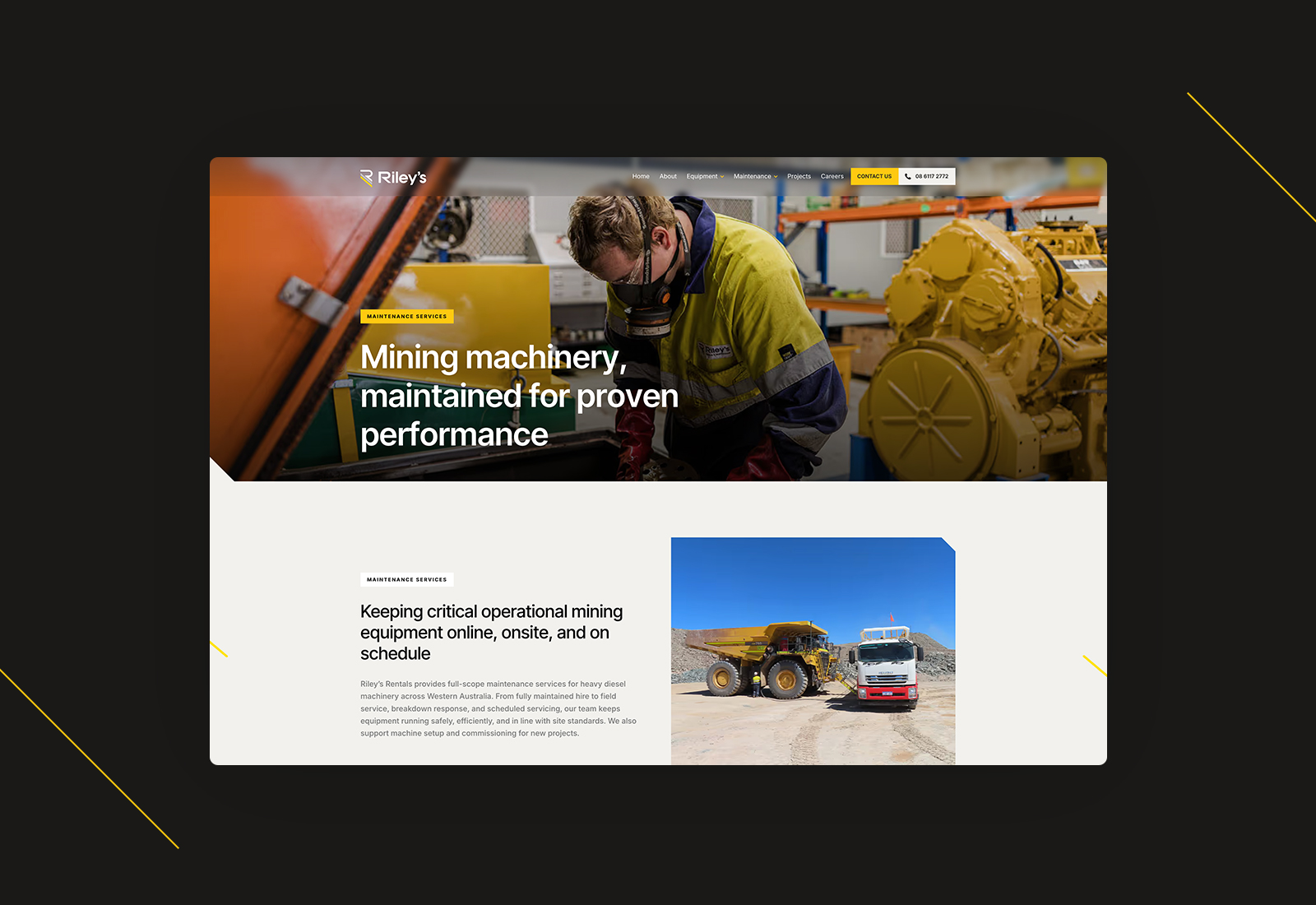 The Rileys Group website by Four Stripes, image 5.