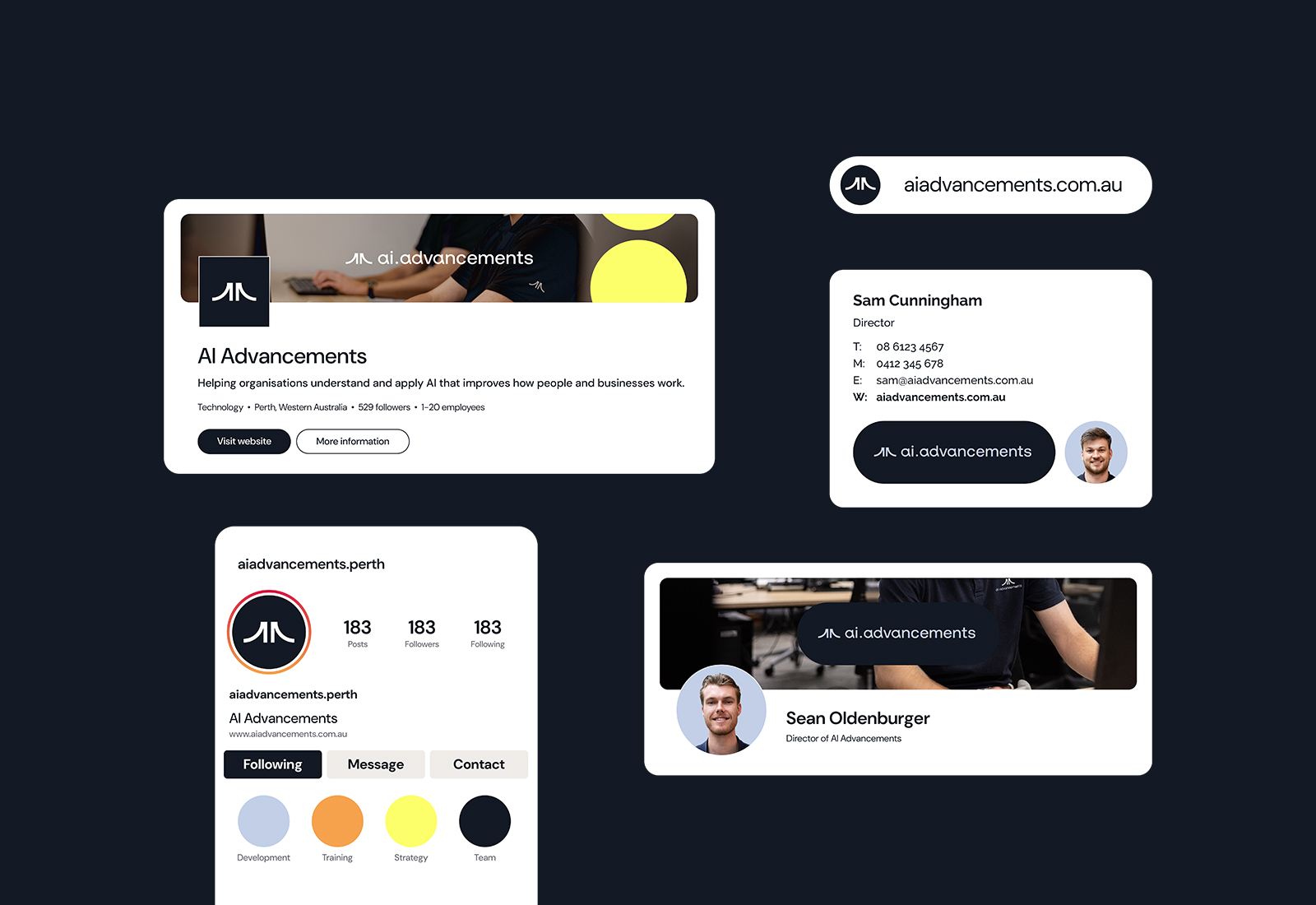 AI Advancements brand identity design by Four Stripes, image 14.