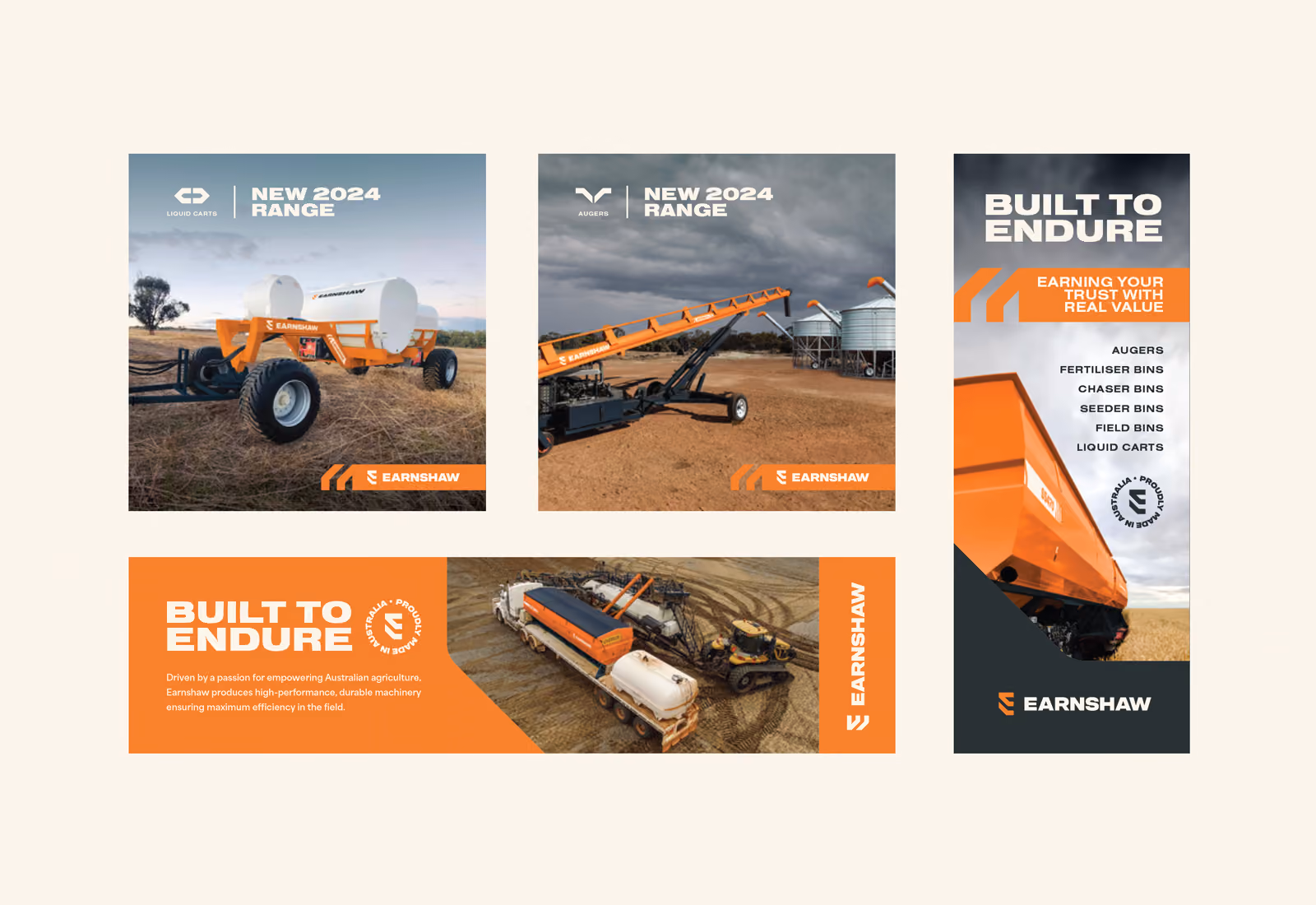 Earnshaw brand identity design by Four Stripes, image 9.