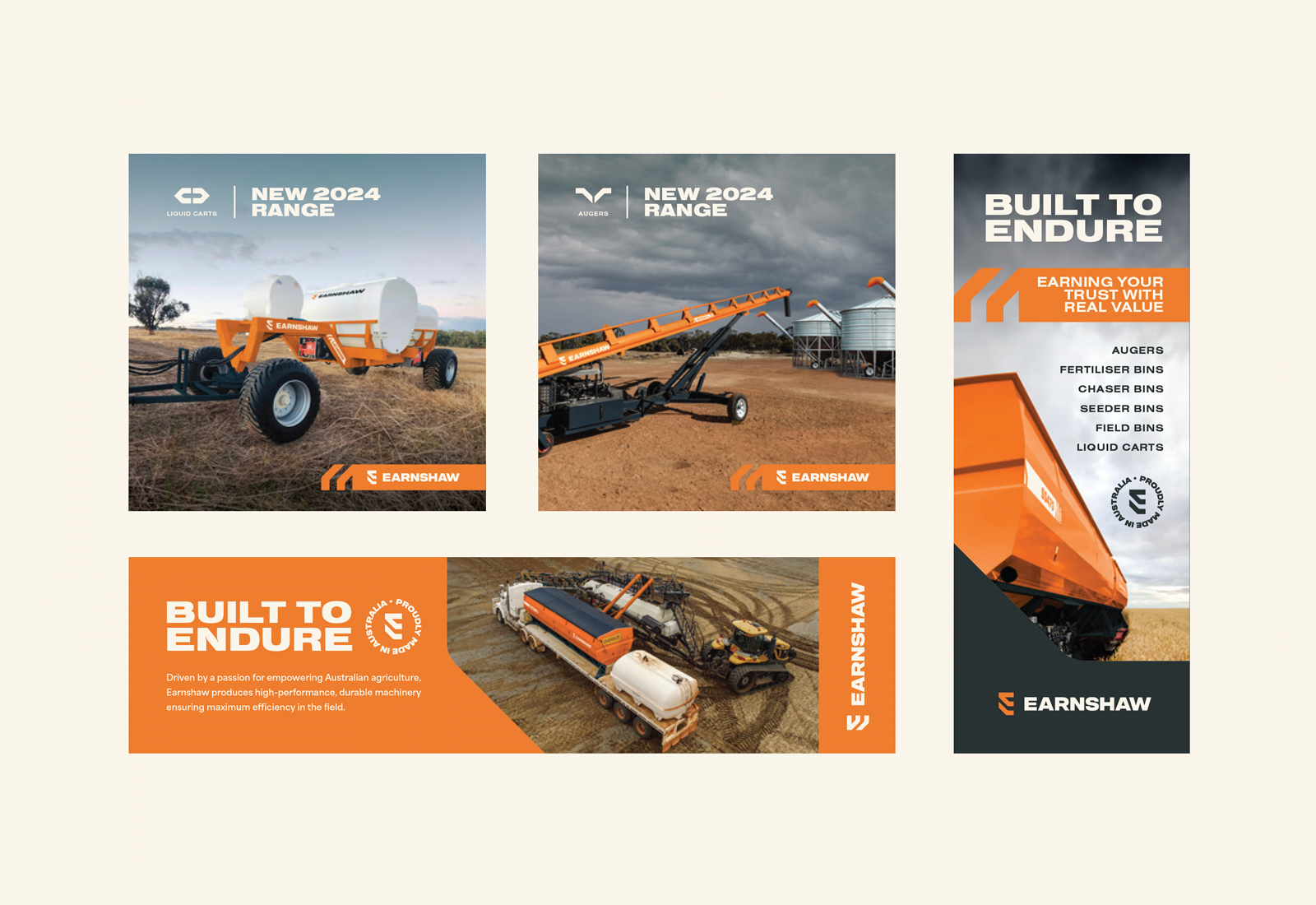 Earnshaw brand identity design by Four Stripes, image 9.