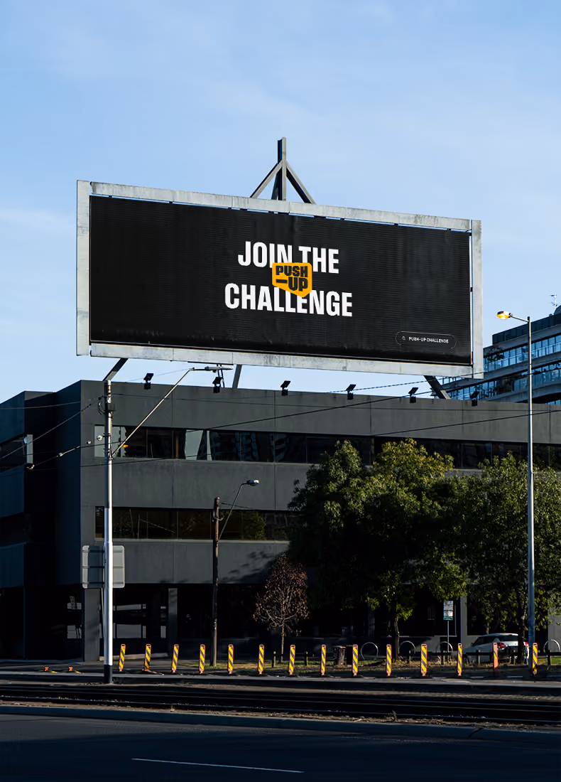 The Push-Up Challenge brand identity design by Four Stripes, image 16.