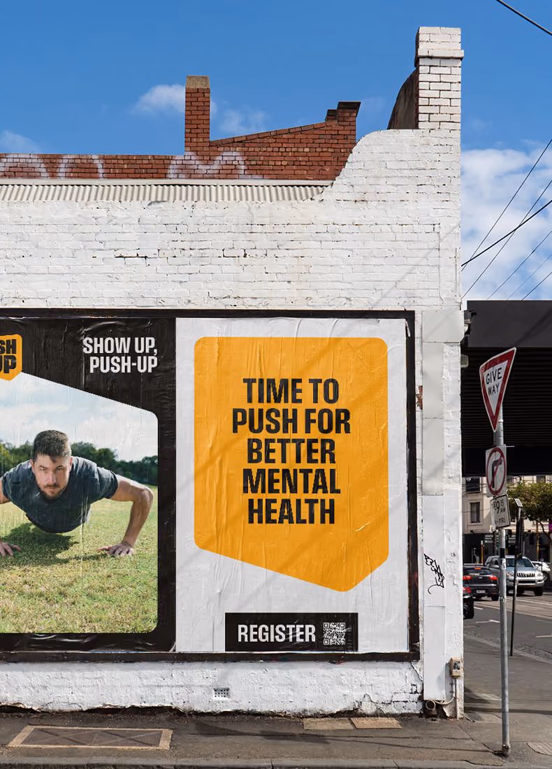 The Push-Up Challenge brand identity design by Four Stripes, image 7.