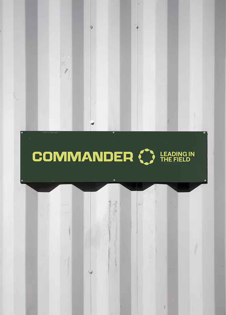 Commander Agriculture brand identity design by Four Stripes, image 4.