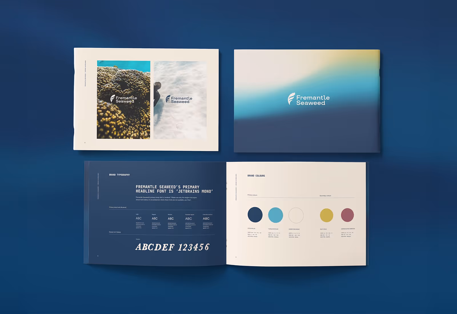 Fremantle Seaweed brand identity design by Four Stripes, image 5.