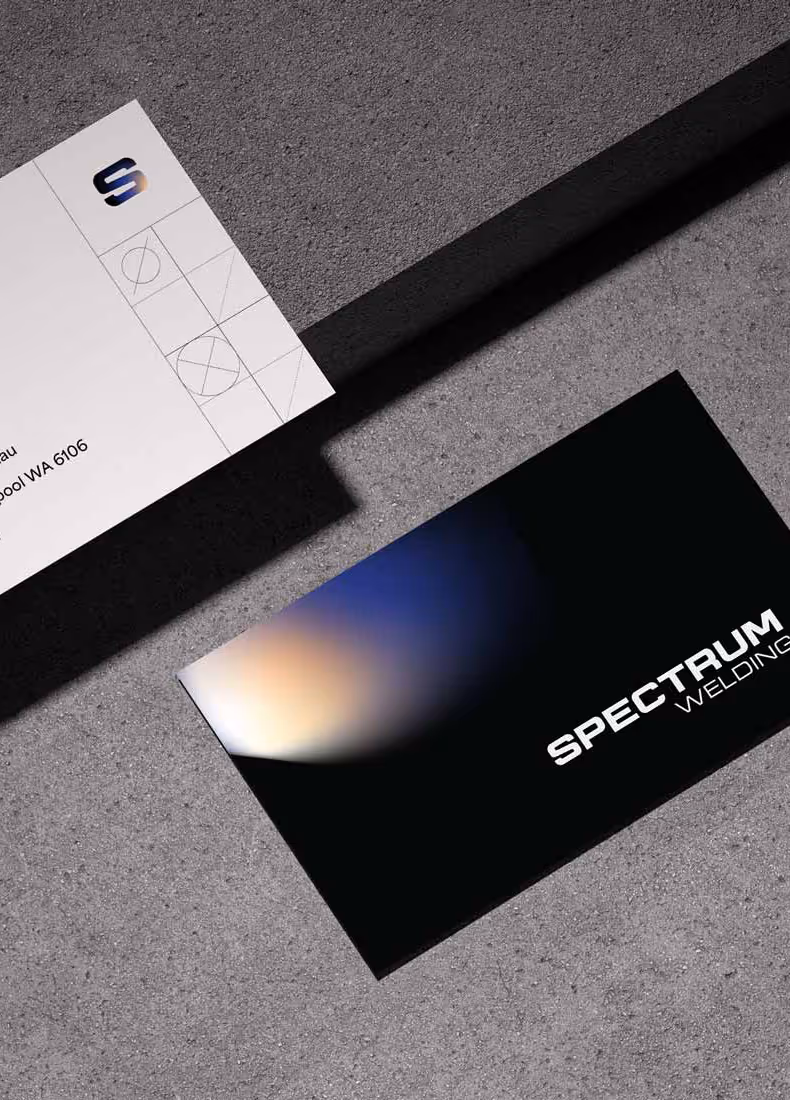 Spectrum Welding brand identity design by Four Stripes, image 8.