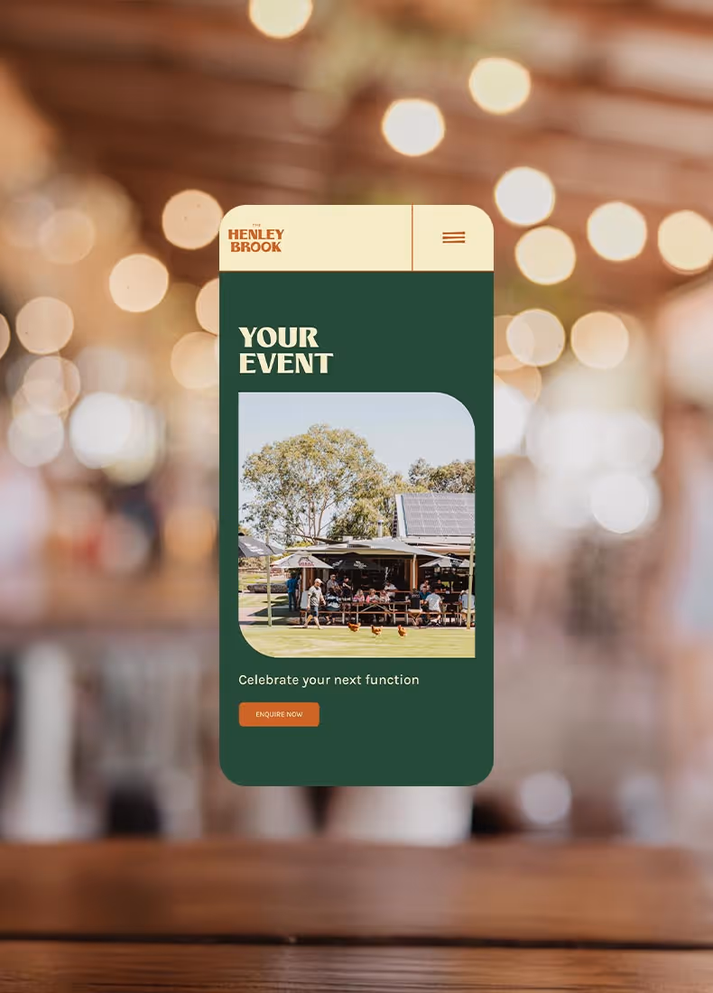 The Henley Brook website by Four Stripes, image 3.