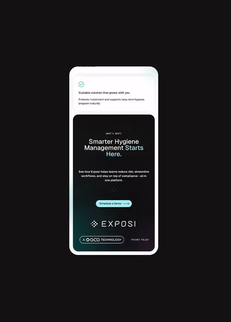 The Exposi website by Four Stripes, image 7.
