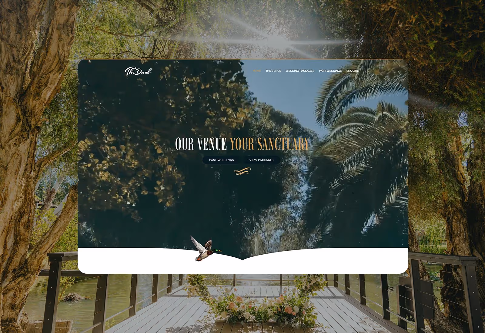The Mallard Duck website, designed and built in Webflow by Four Stripes.