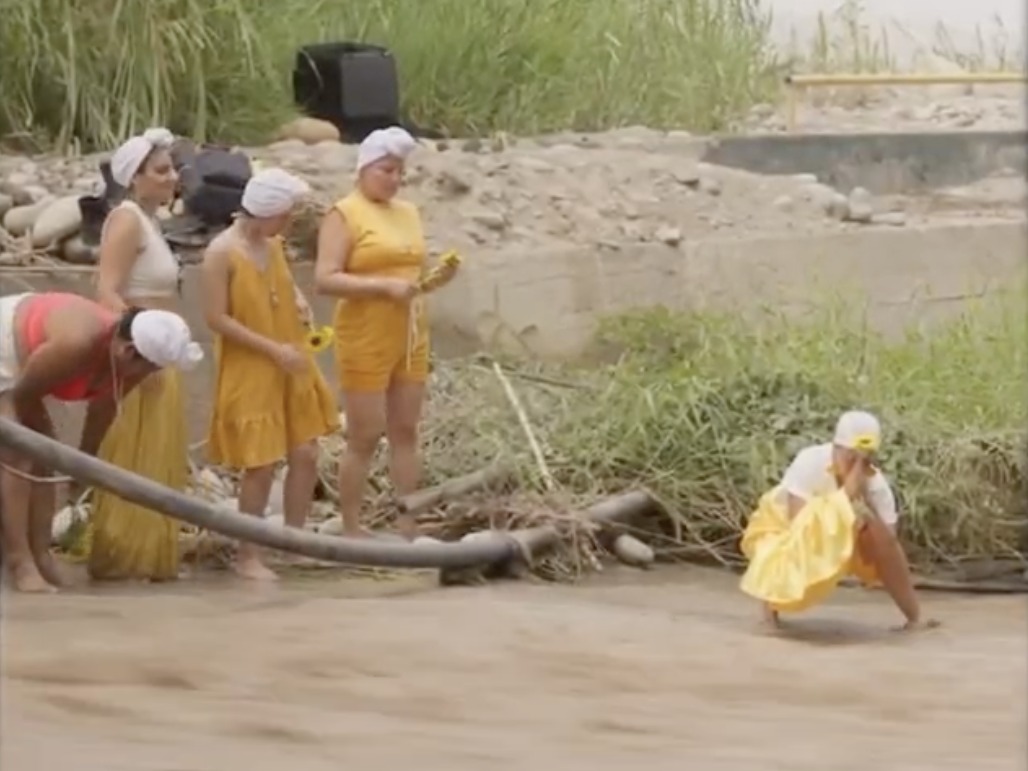 Offering at the river