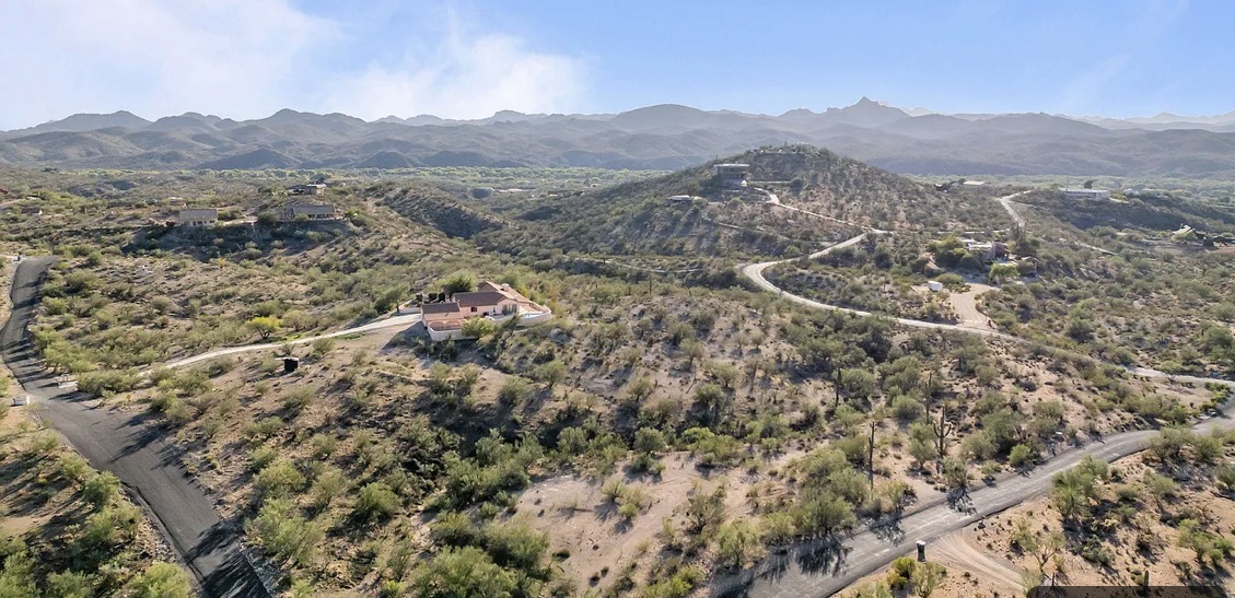 Aerial view of property