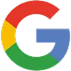 Google logo with red, yellow, green, and blue segments forming a G.