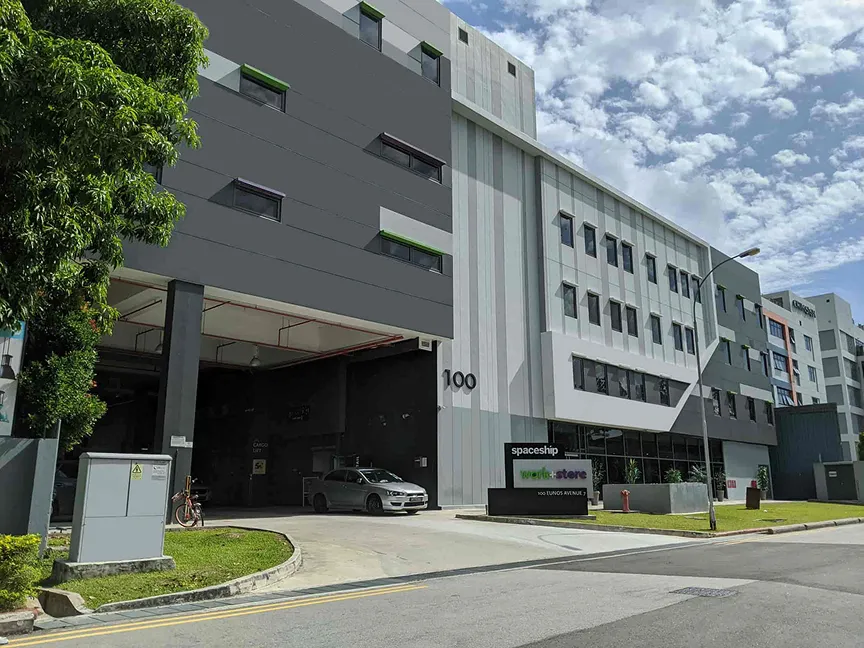 Spaceship Eunos self-storage facility exterior