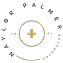 Circular logo with a plus sign in the center and 'Naylor Palmer Optometry' text around the edge.