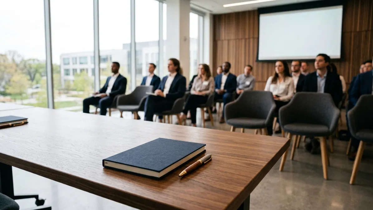 Seminar room during a member workshop