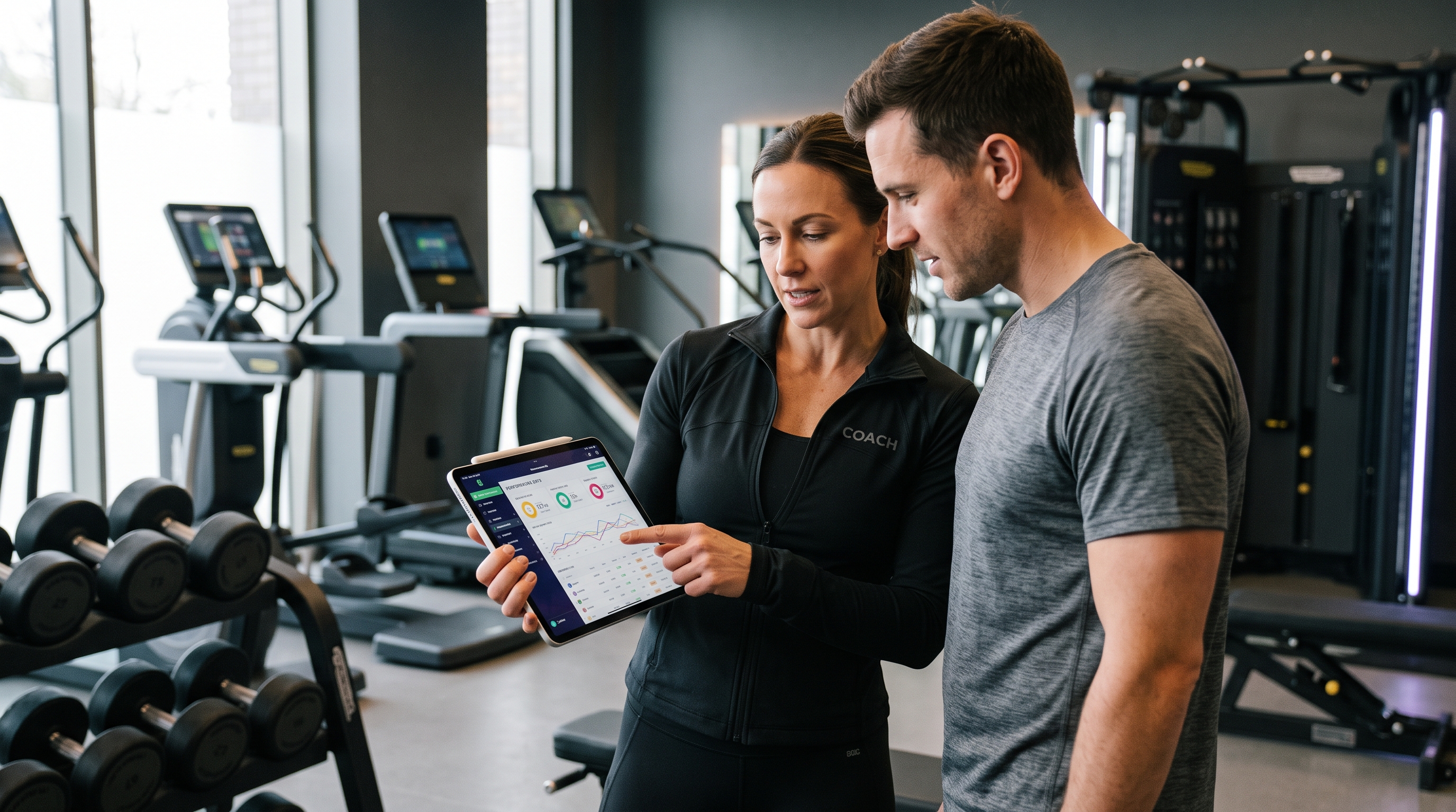 Individual coaching in the weight room