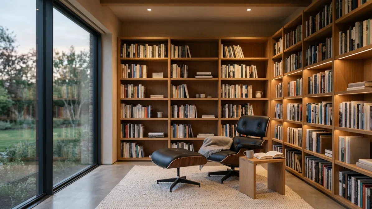 Club library and reading room
