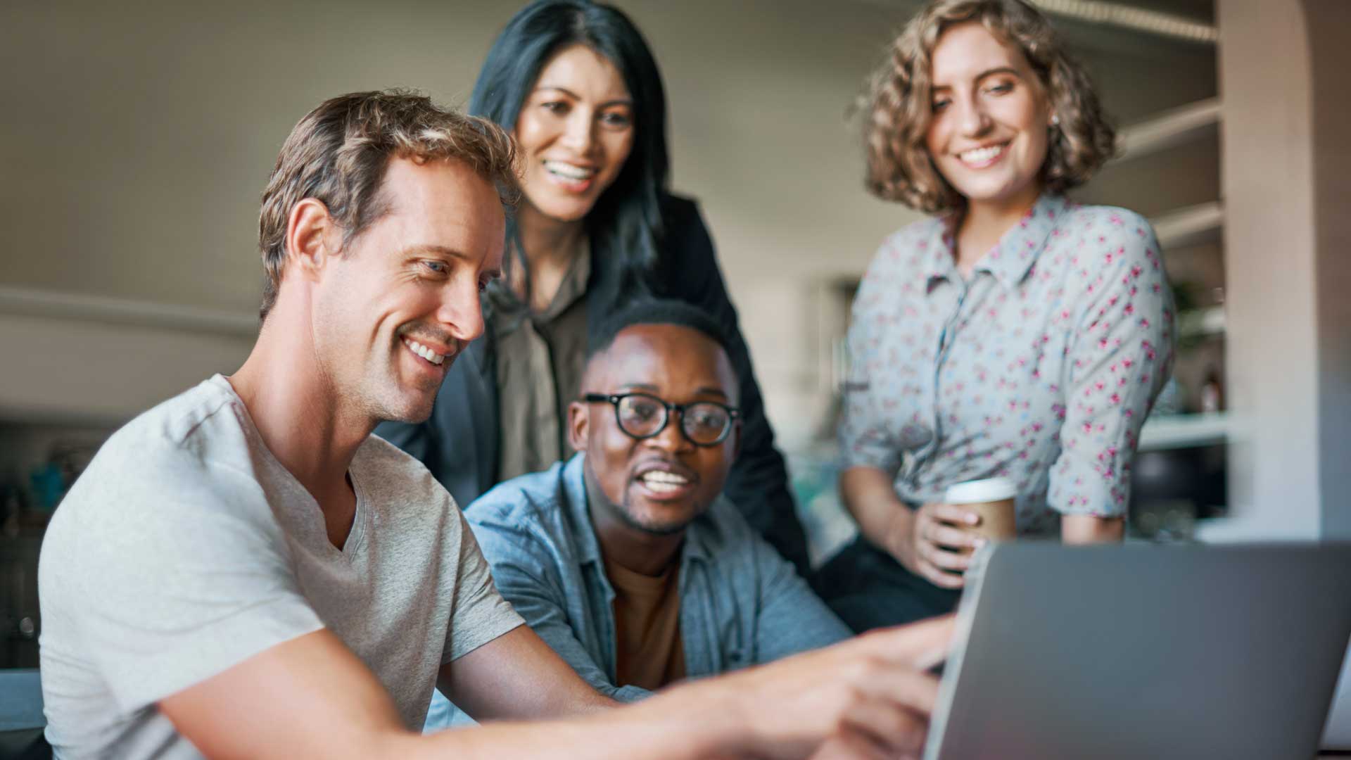 It professionals team collaboration laptop