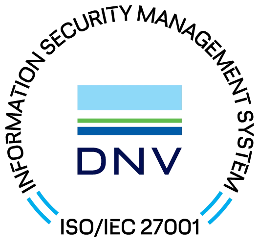 DNV ISO/IEC 27001 certification logo