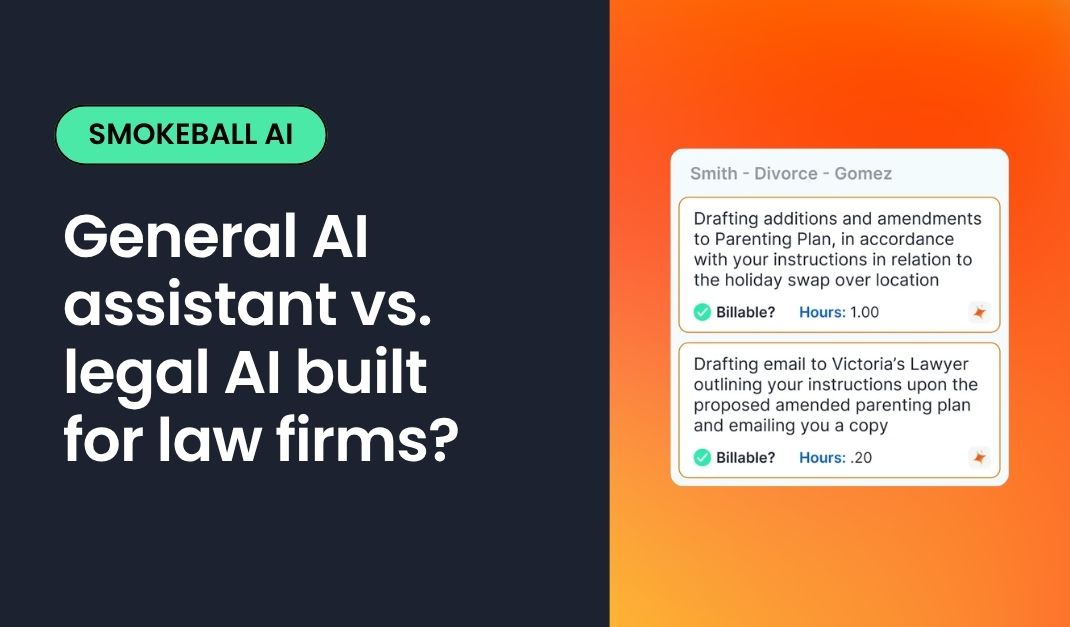 What is the difference between a general AI assistant and legal AI built for law firms?